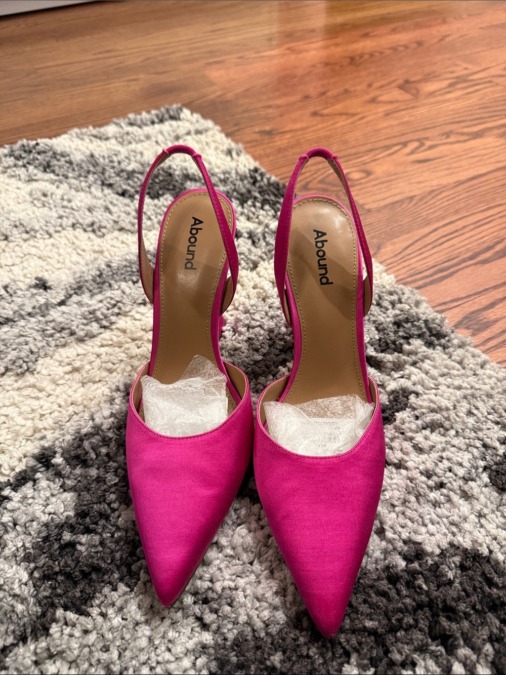 Abound Women's Hot Pink Slingback Pointed-Toe Heels